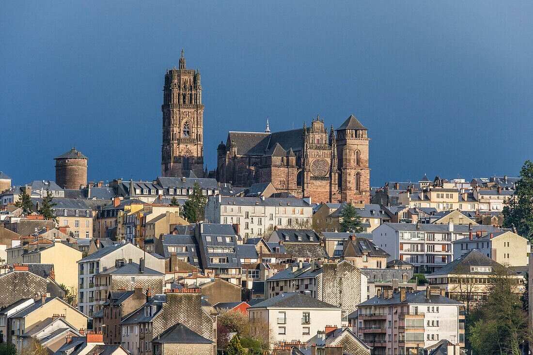 France,Aveyron,Rodez,Notre Dame de Rodez catedral,listed at Great Tourist Sites in Occitanie