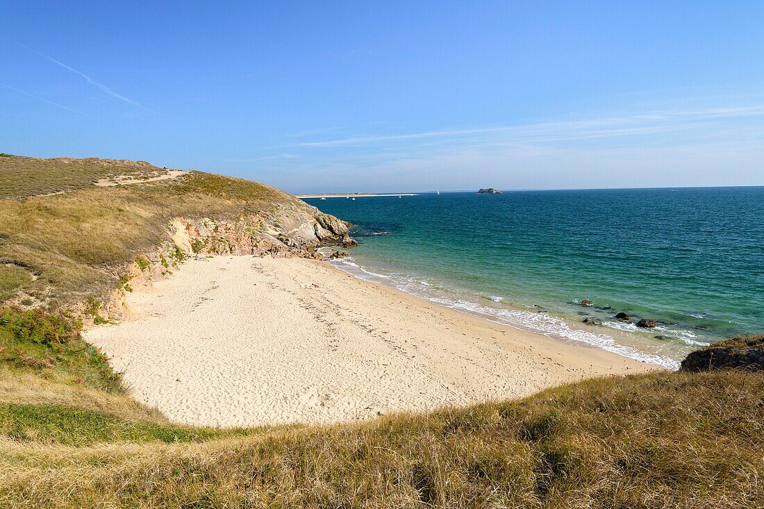 France,Morbihan,Houat,Southeast coast,beach of Men Kor Bihan