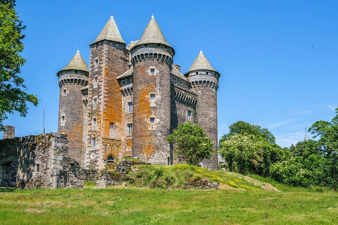 Frankreich,Aveyron,Montpeyroux,Schloss Bousquet bei Laguiole
