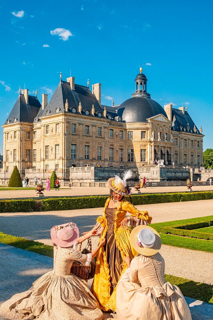 France,Seine et Marne,Maincy,the castle of Vaux-le-Vicomte,15th Grand Siecle Day : costume day of the 17th century