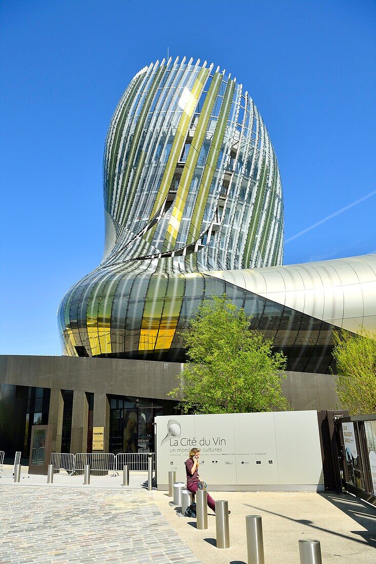 Frankreich,Gironde,Bordeaux,von der UNESCO zum Weltkulturerbe erklärtes Gebiet,die Stadt des Weins,entworfen von den Architekten der Agentur XTU und der englischen Szenografie-Agentur Casson Mann Limited
