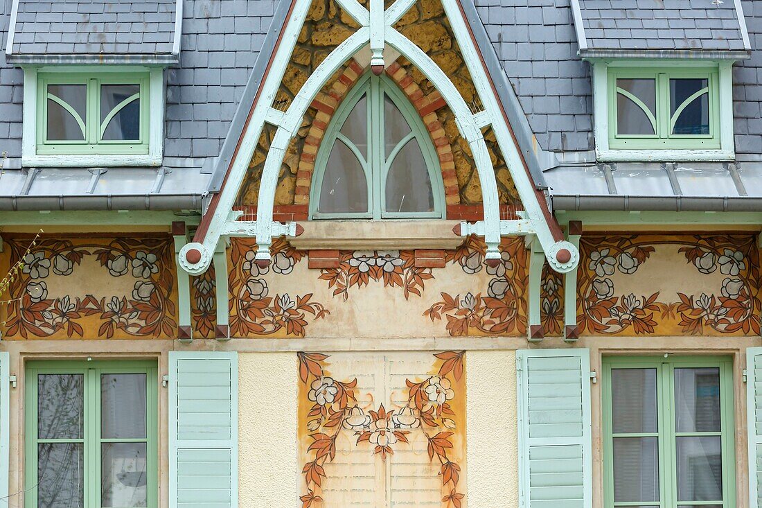 France,Meurthe et Moselle,Nancy,Art Nouveau house in General Hoche street