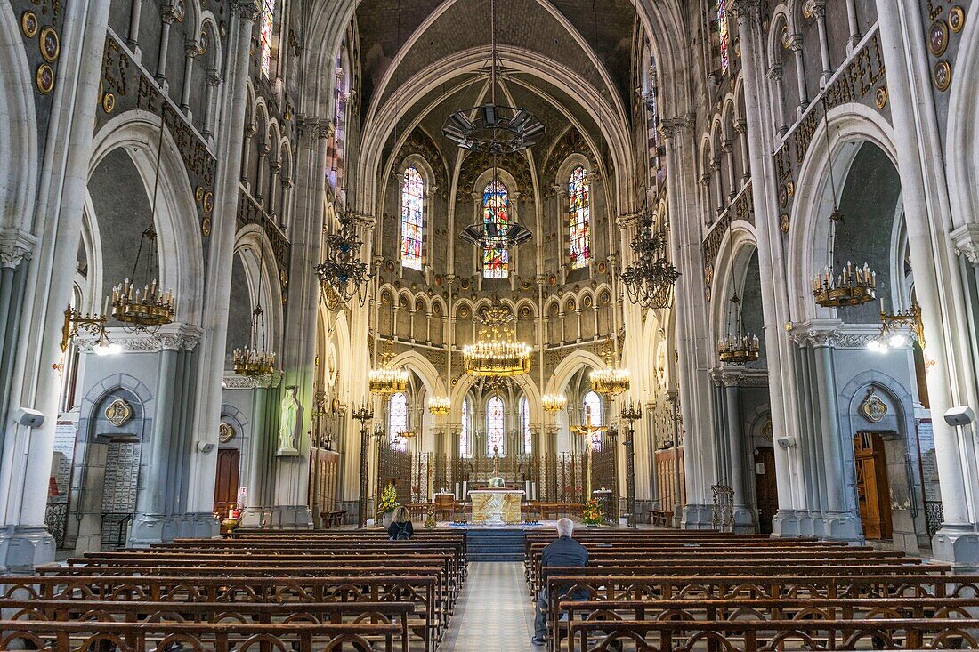 France,Hautes Pyrenees,Lourdes,Sanctuary of Our Lady of Lourdes,Basilica of the Immaculate Conception