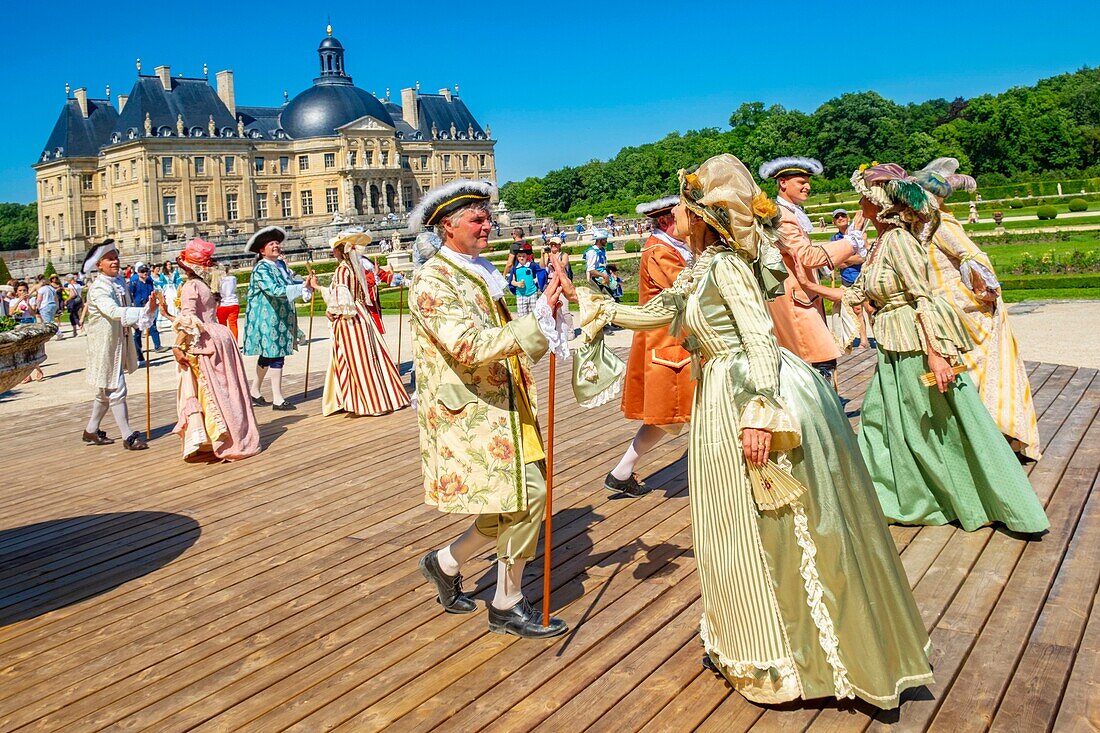 France,Seine et Marne,Maincy,the castle of Vaux-le-Vicomte,15th Grand Siecle Day : costume day of the 17th century