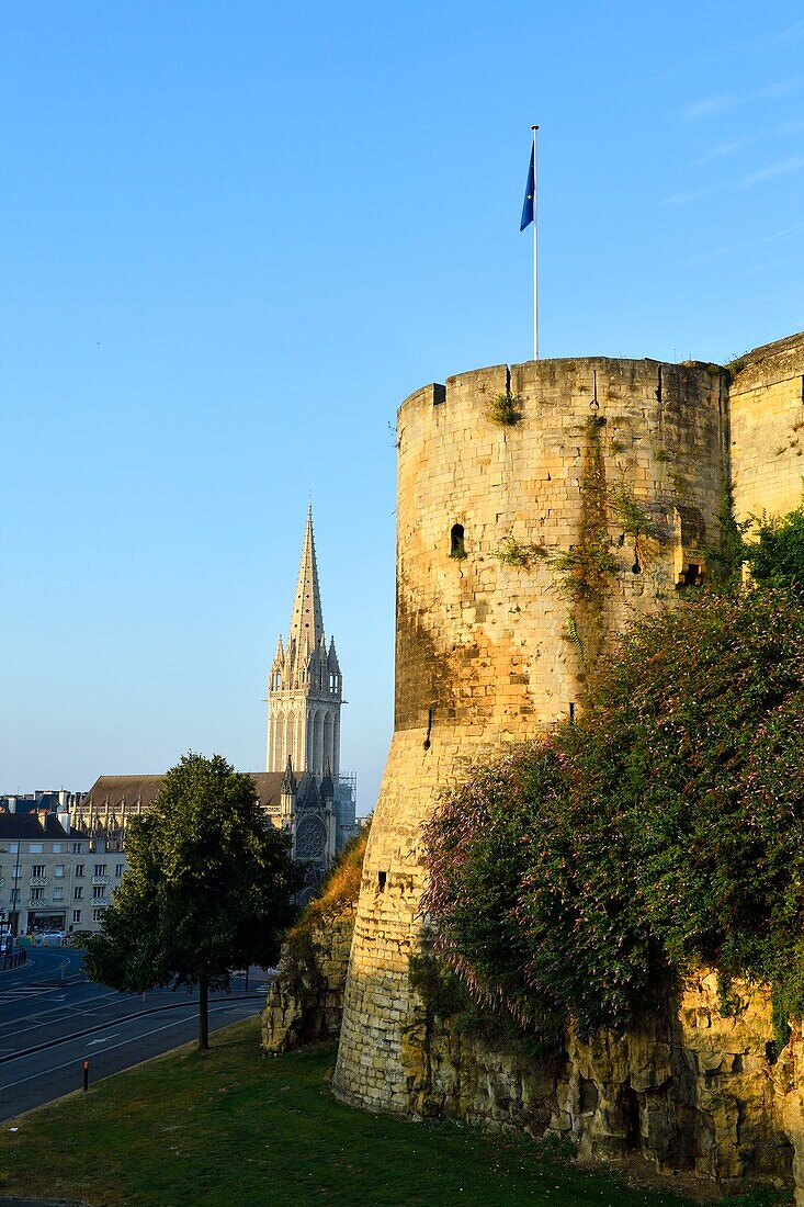 France,Calvados,Caen,the castle of William the Conqueror,Ducal Palace and Saint Pierre church