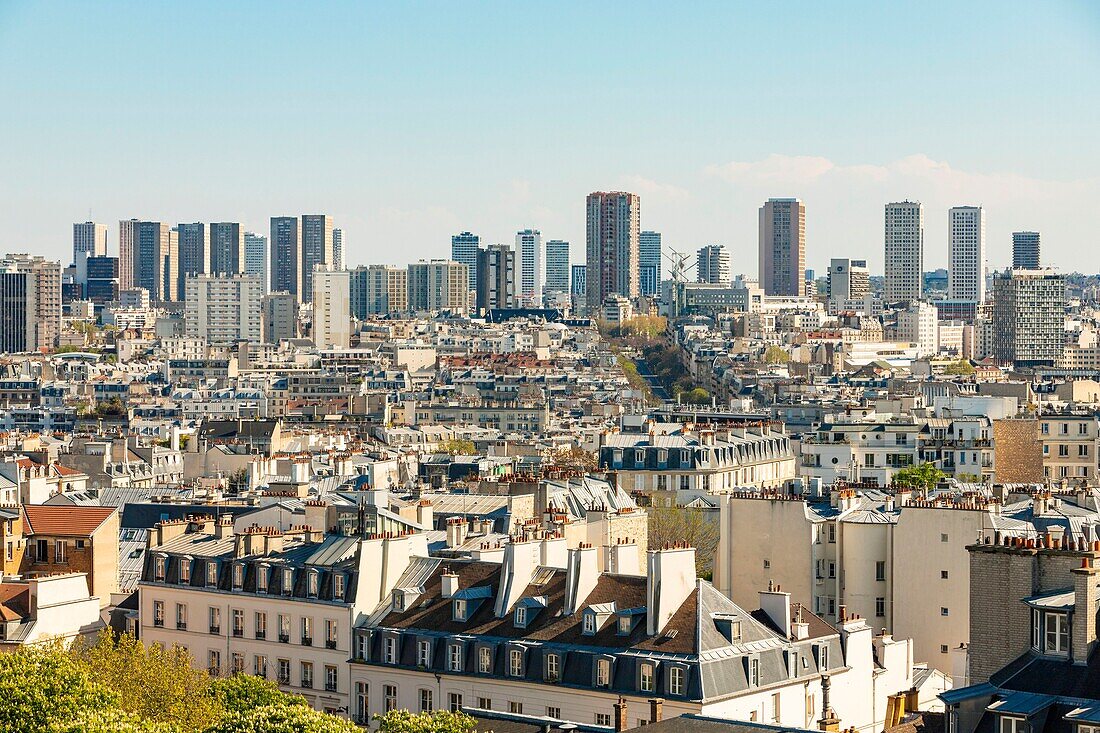 Frankreich,Paris,die Dächer von Paris das Viertel der Türme des Place d'Italie