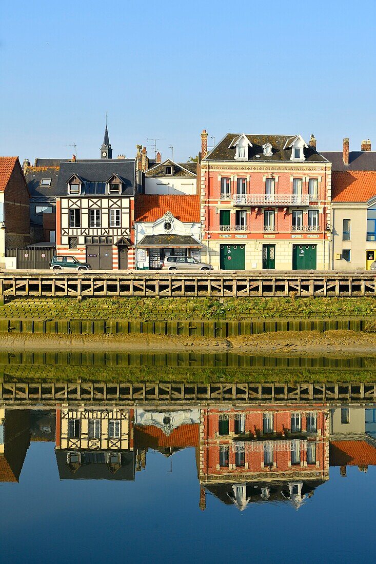 France,Somme,Baie de Somme,Saint Valery sur Somme,mouth of the Somme Bay,docks