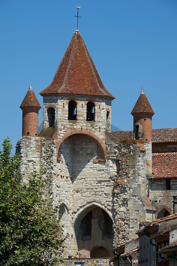 France,Tarn et Garonne,Auvillar,labelled Les Plus Beaux Villages de France (The Most beautiful Villages of France),Church of St. Peter,former priory ,dated 12th century and 14th century