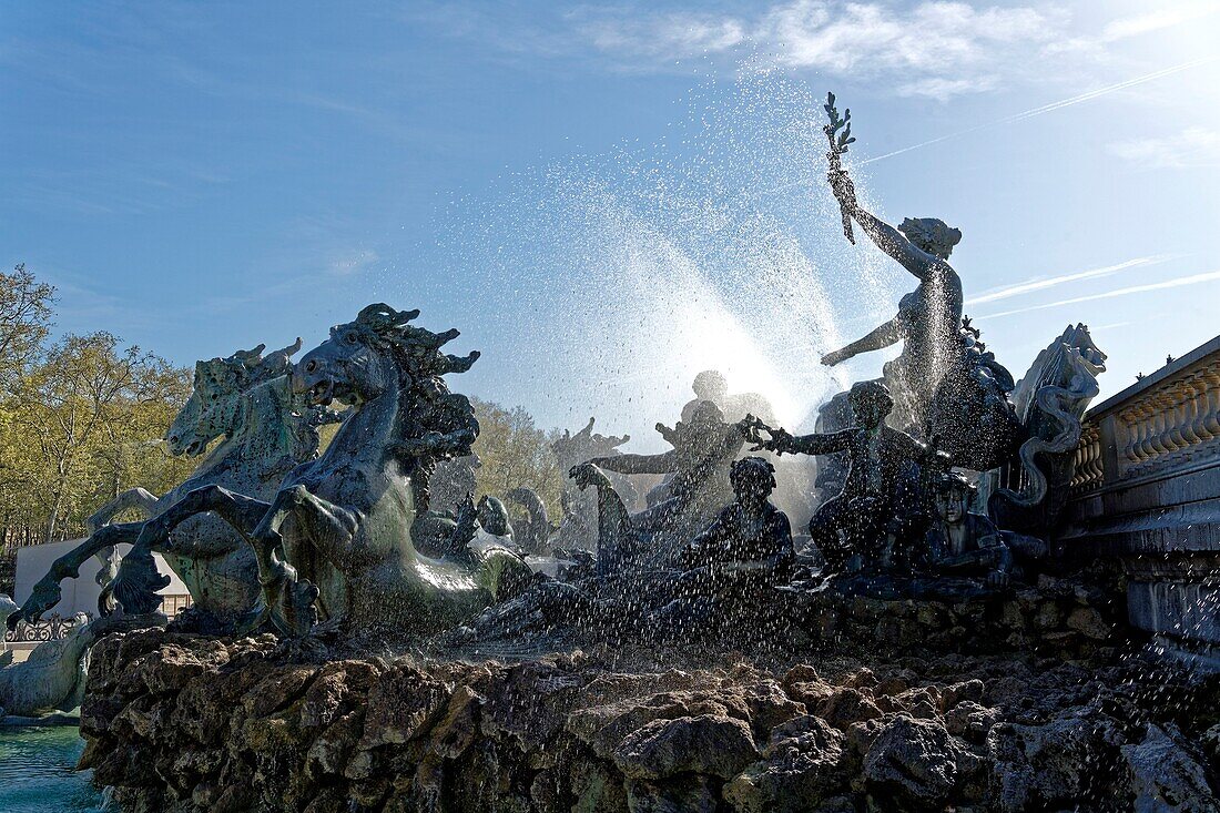 Frankreich,Gironde,Bordeaux,zum Weltkulturerbe erklärtes Gebiet,Quinconces-Viertel,Quinconces-Platz und das Denkmal der Girondins