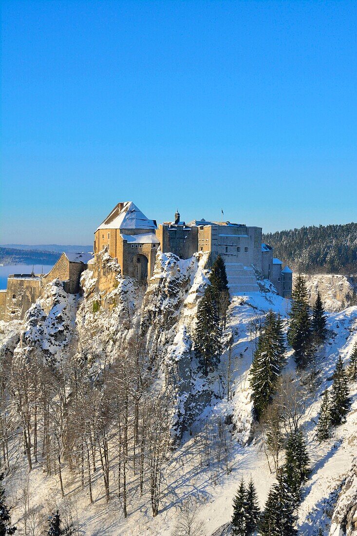 France,Doubs,La Cluse et Mijoux,the fort of Joux