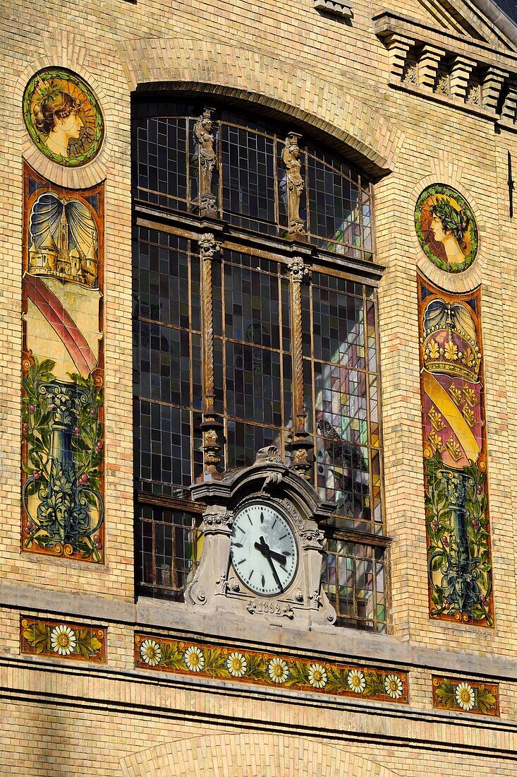 France,Bas Rhin,Strasbourg,Neustadt listed as World Heritage by UNESCO,Rue de l Academie,School of Decorative Arts,1892,facade