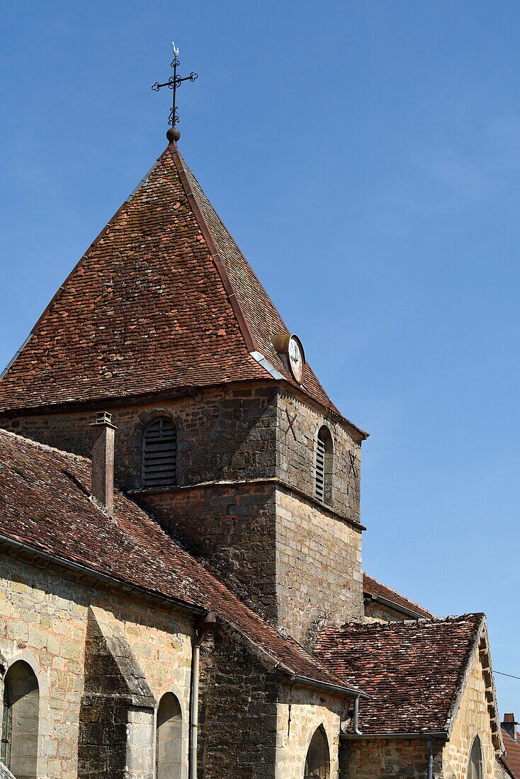 France,Haute Saone,Chauvirey le Chatel,Nativite de Notre-Dame church dated 14th century