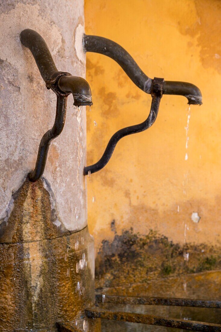 France,Alpes-Maritimes,Menton,old town,fountain