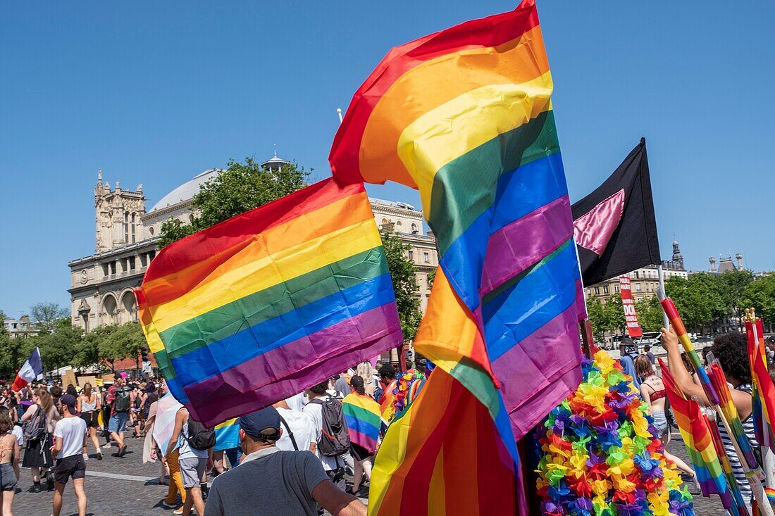 France,Paris,Pont au Change,2019 Gay Pride parade