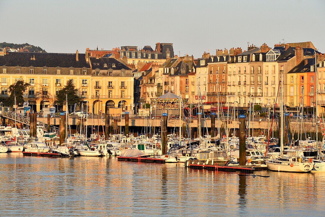 France,Seine Maritime,Pays de Caux,Cote d'Albatre,Dieppe,the harbour and the Quai Henri IV