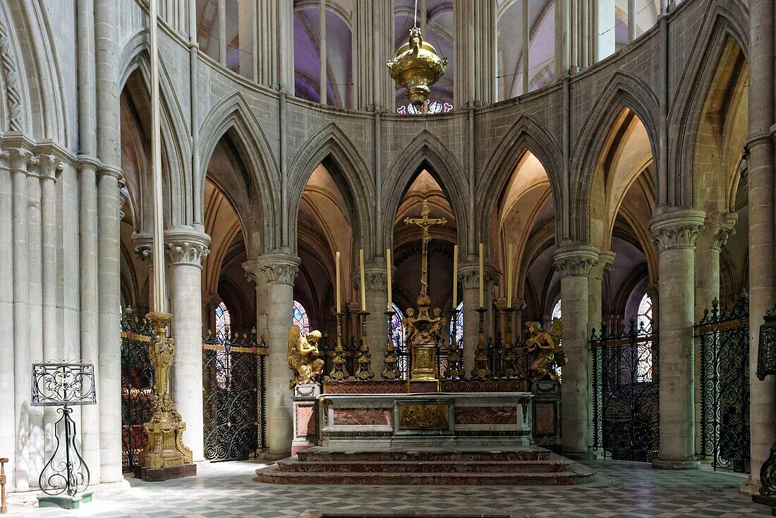 Frankreich,Calvados,Caen,Abbaye aux Hommes,Saint Etienne Kirche,Grabmal von Wilhelm dem Eroberer