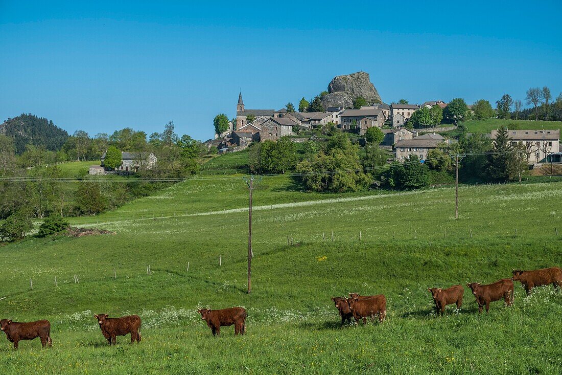 France,Haute Loire,village of Queyrieres near Yssingeaux