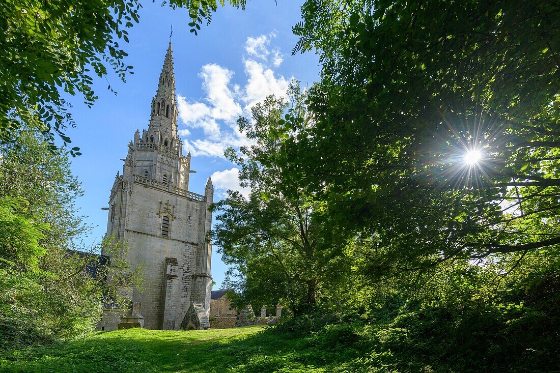 Frankreich,Morbihan,Plumeliau,die Kapelle von Saint-Nicodeme