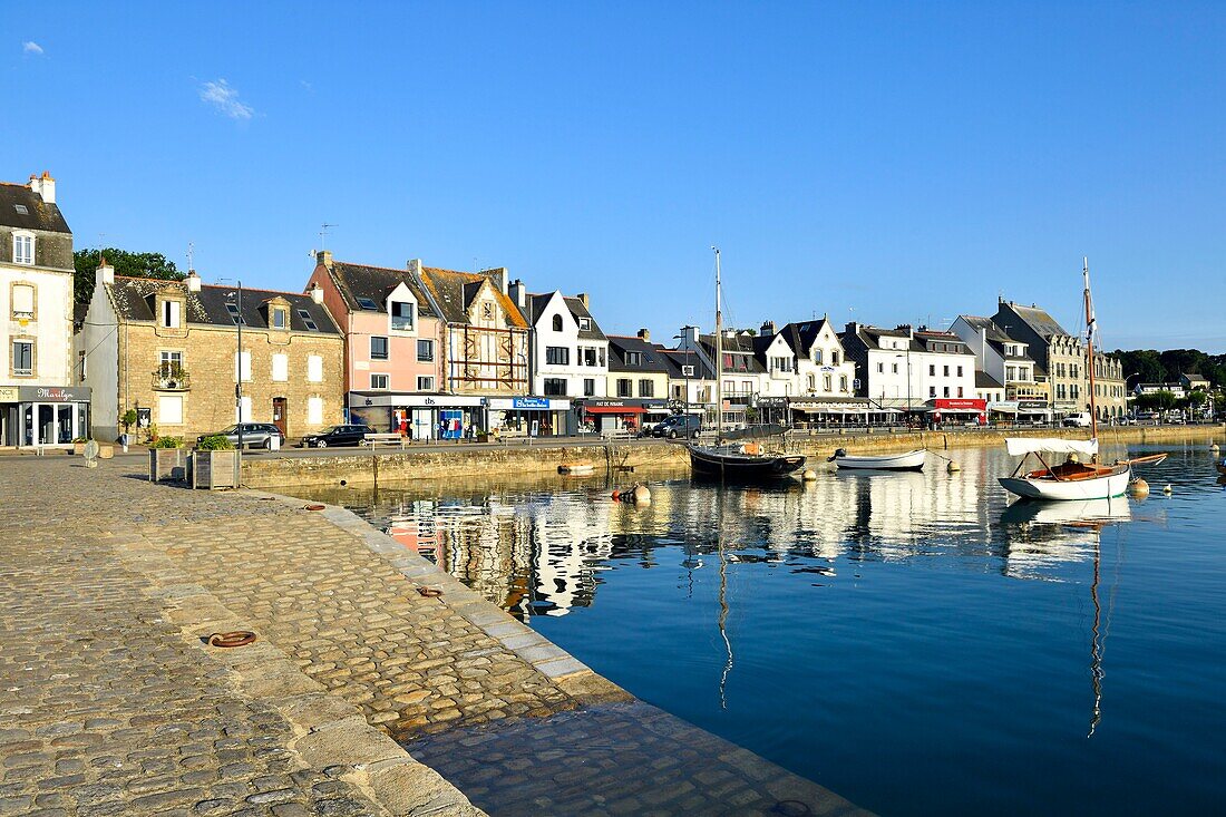 Frankreich,Morbihan,La Trinite sur Mer,der Hafen,der Fluss Crac'h