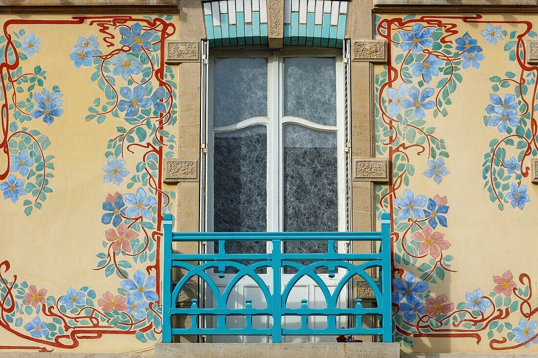 Frankreich,Meurthe et Moselle,Nancy,Villa Les Glycines im Jugendstil in der Rue Felix Faure,Architekt Cesar Pain (1904)