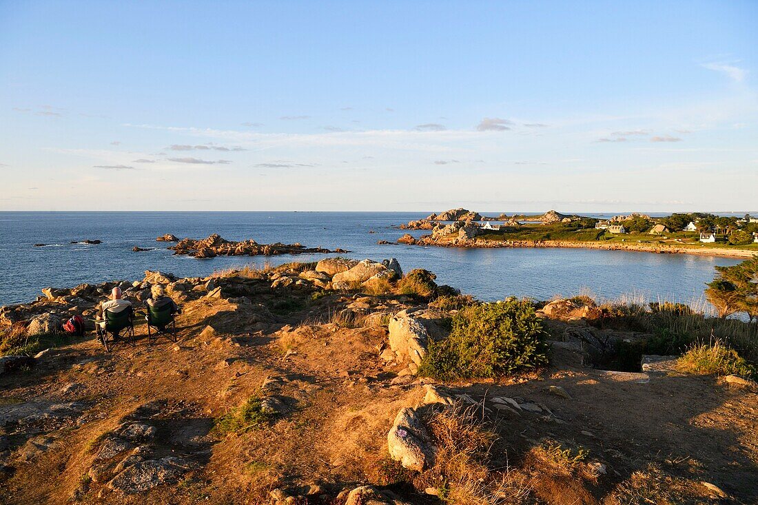 France,Finistere,Morlaix bay,Plougasnou,Pointe de Diben