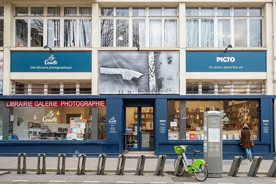 France,Paris,the Comete bookstore