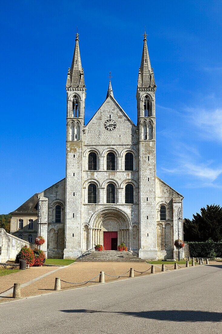 France,Seine-Maritime,Saint-Martin-de-Boscherville,Saint-Georges de Boscherville Abbey of the 12th century