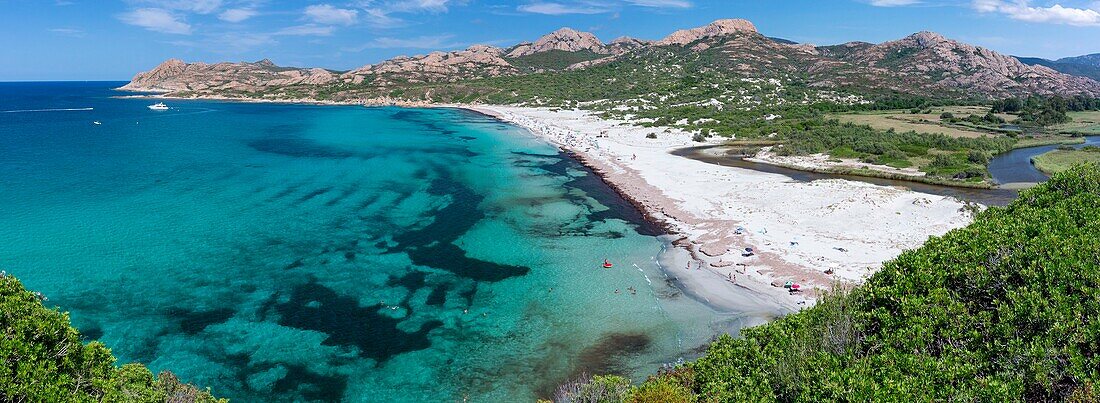 France,Haute Corse,near Ile Rousse,Agriates desert,Anse de Peraiola,Ostriconi beach