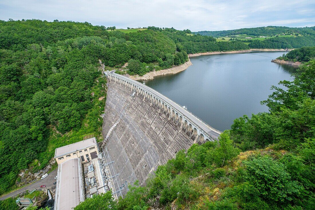 France,Aveyron,Sainte Genevieve sur Argence,Truyere valley,Sarrans dam