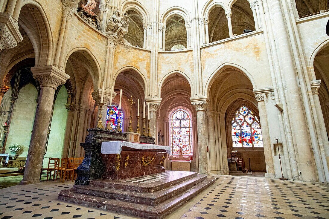 Frankreich,Oise,Senlis,Kathedrale Notre Dame von Senlis,römisch-katholische gotische Architektur