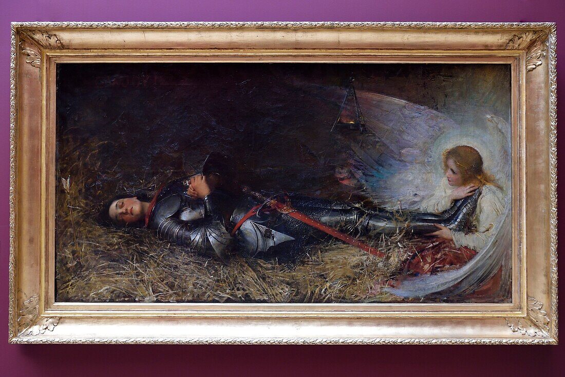 Frankreich,Seine Maritime,Rouen,Museum der schönen Künste, "Der Schlaf der Jeanne d'Arc" von George William Joy,1895