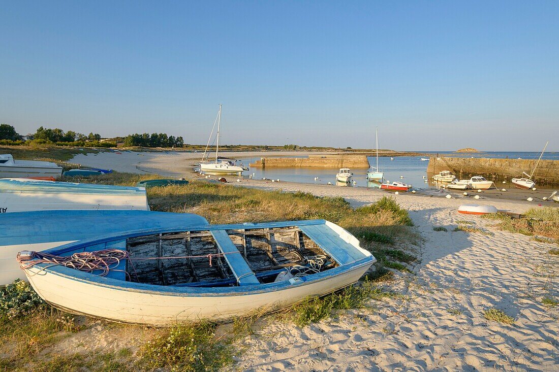 Frankreich,Morbihan,Hoedic,Hafen des Kreuzes