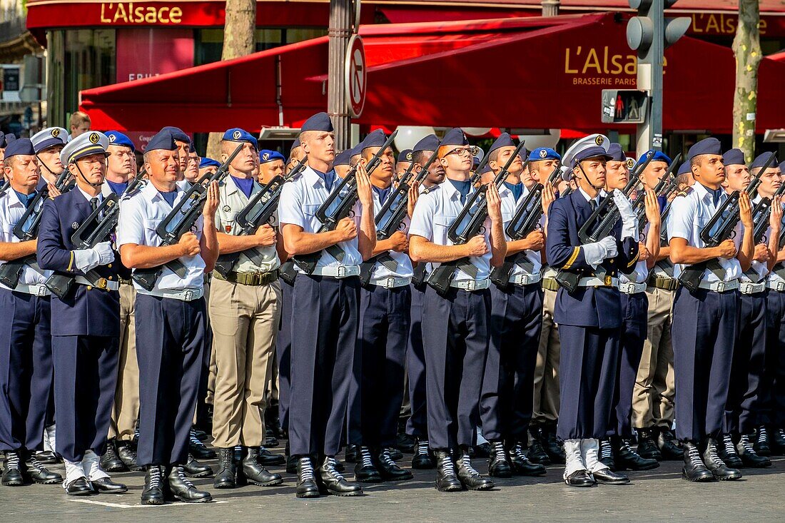 France,Paris,the military parade of July 14,2015