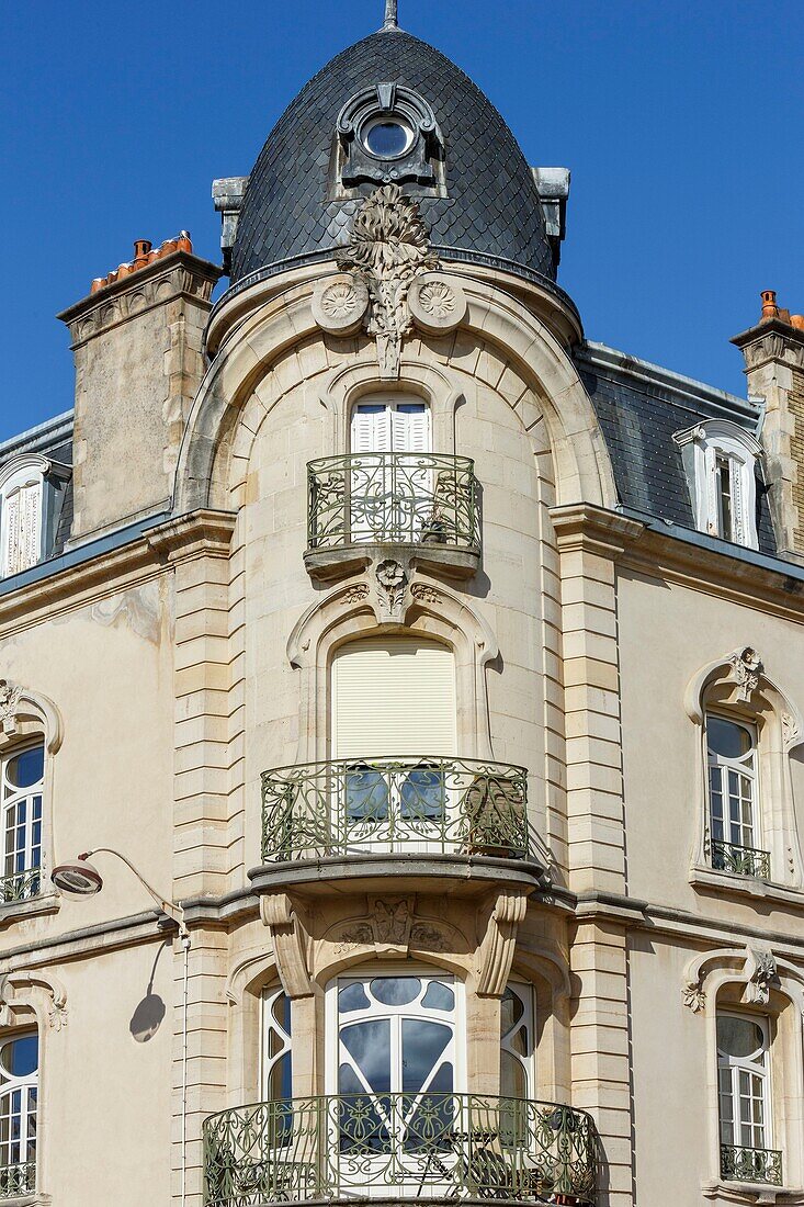 France,Meurthe et Moselle,Nancy,apartmant building in Art Nouveau style in Michelet street