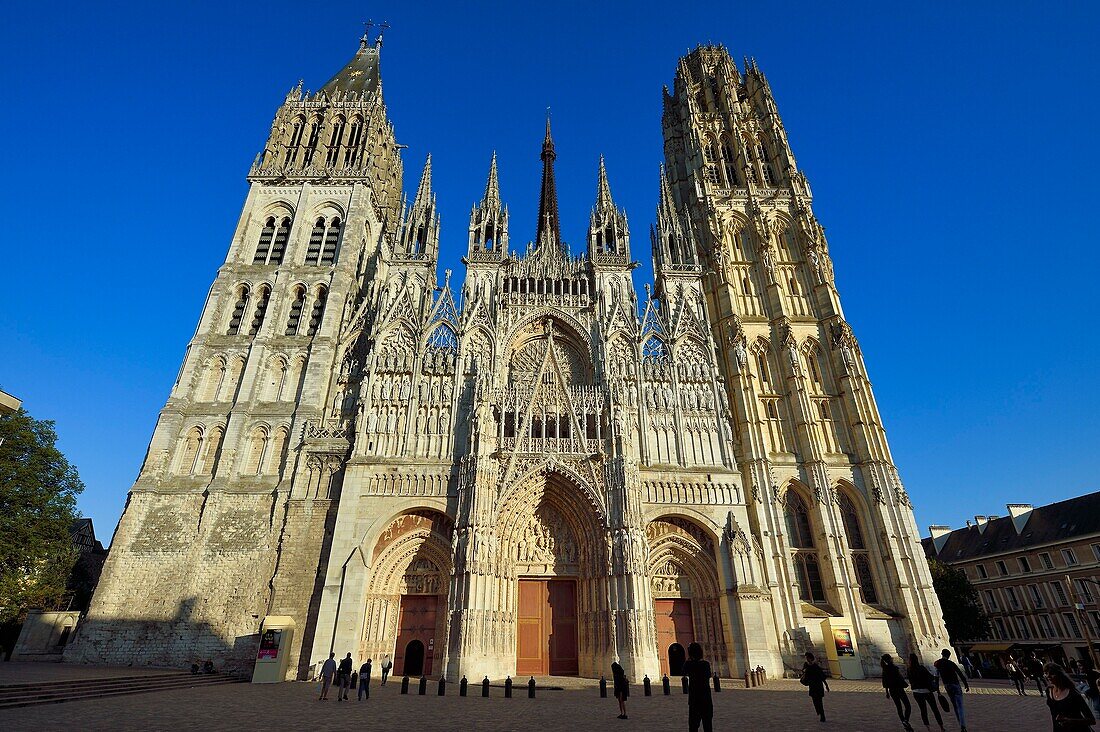 France,Seine Maritime,Rouen,south facade of the Notre-Dame de Rouen cathedral