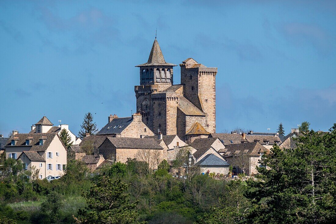 France,Aveyron,Sainte Radegonde,fortified church