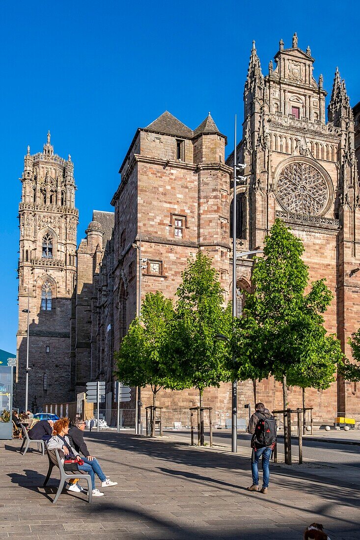 France,Aveyron,Rodez,the cathedral dating from the 13th 16th centuries