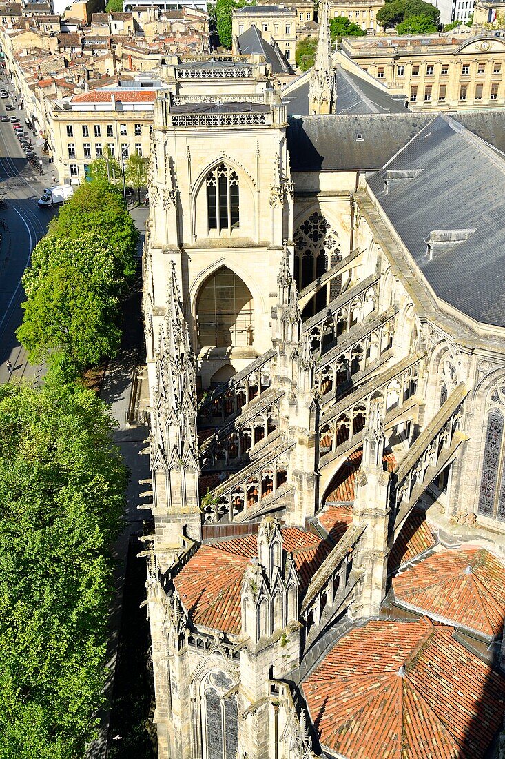 Frankreich,Gironde,Bordeaux,Weltkulturerbe der UNESCO,Rathausviertel,Pey Berland Platz,Kathedrale Saint Andre