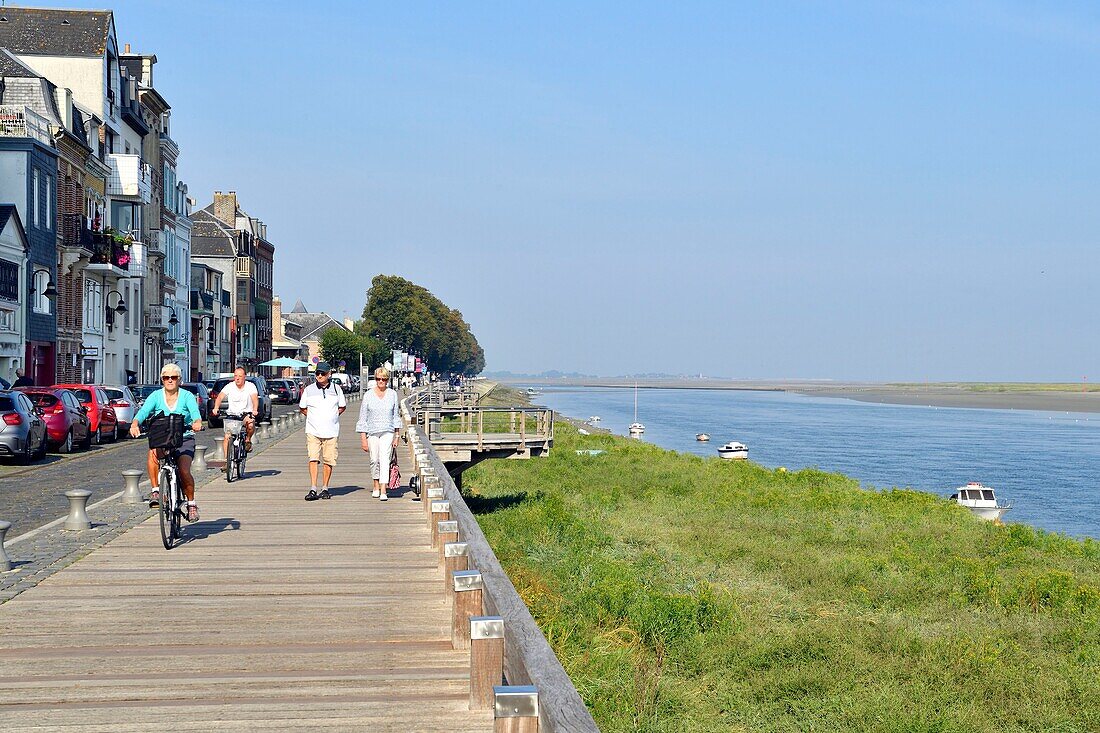 France,Somme,Baie de Somme,Saint Valery sur Somme,mouth of the Somme Bay,docks