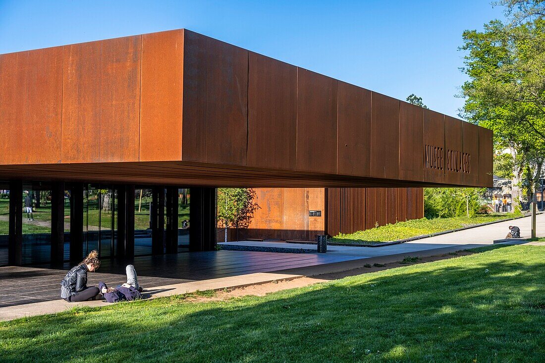 France,Aveyron,Rodez,the Soulages Museum,designed by the Catalan architects RCR associated with Passelac & Roques