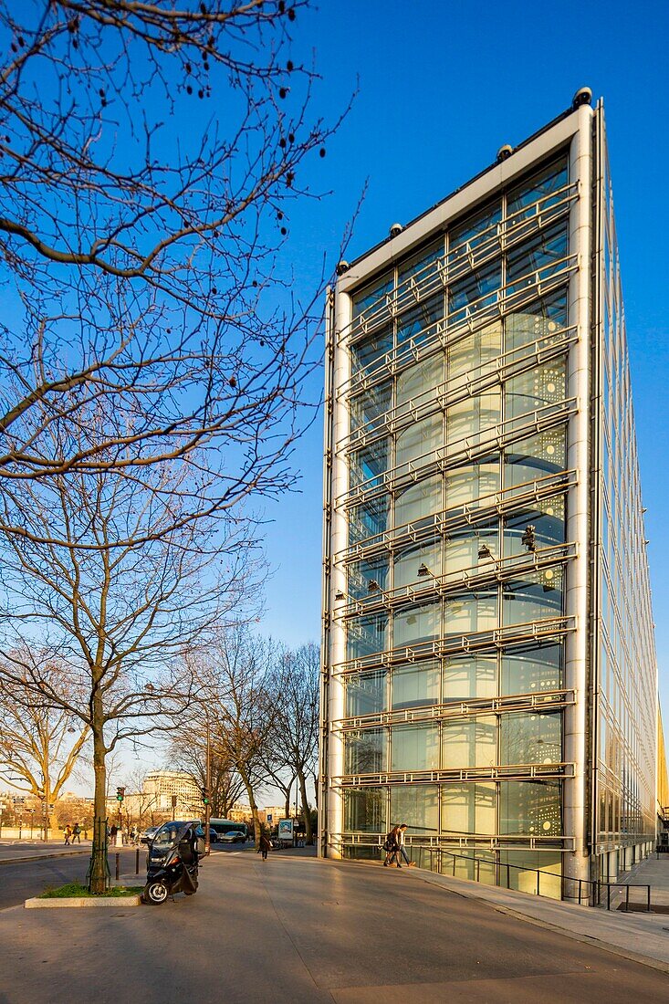 Frankreich,Paris,Institut der Arabischen Welt (IMA),entworfen von den Architekten Jean Nouvel und Architecture Studio