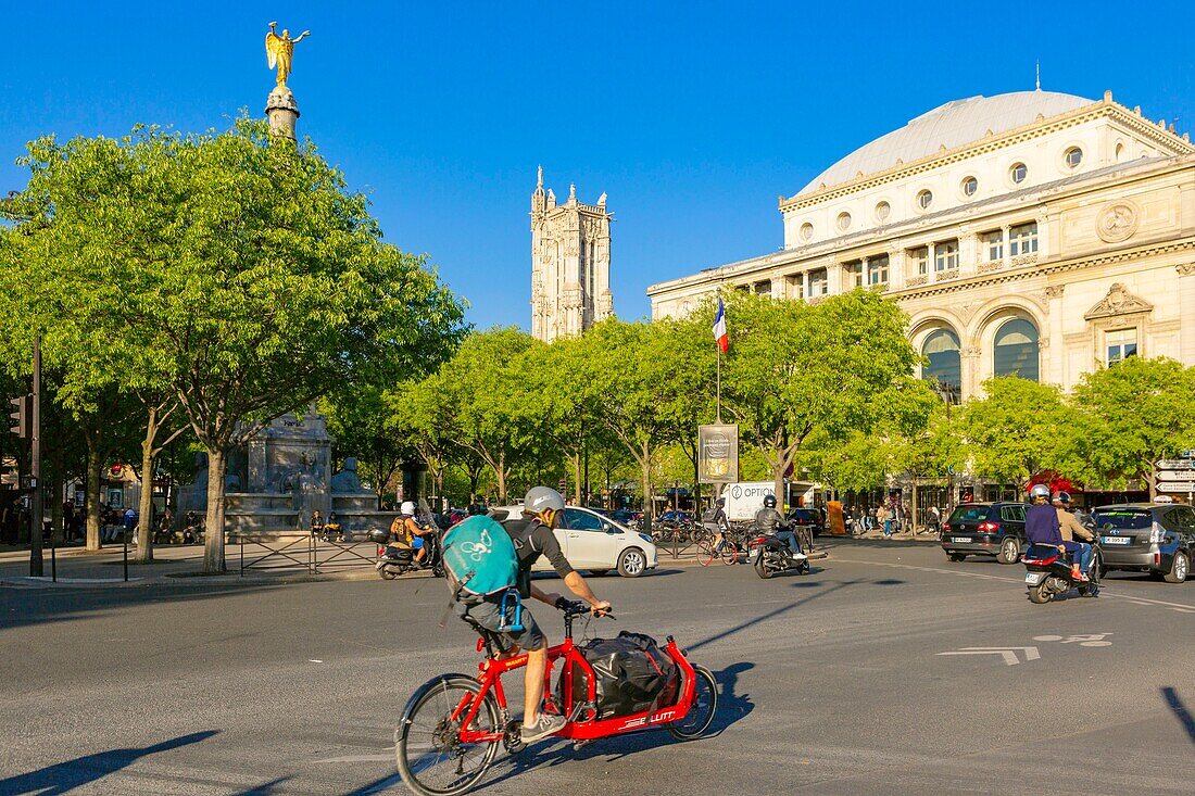 France,Paris,the Chatelet Square