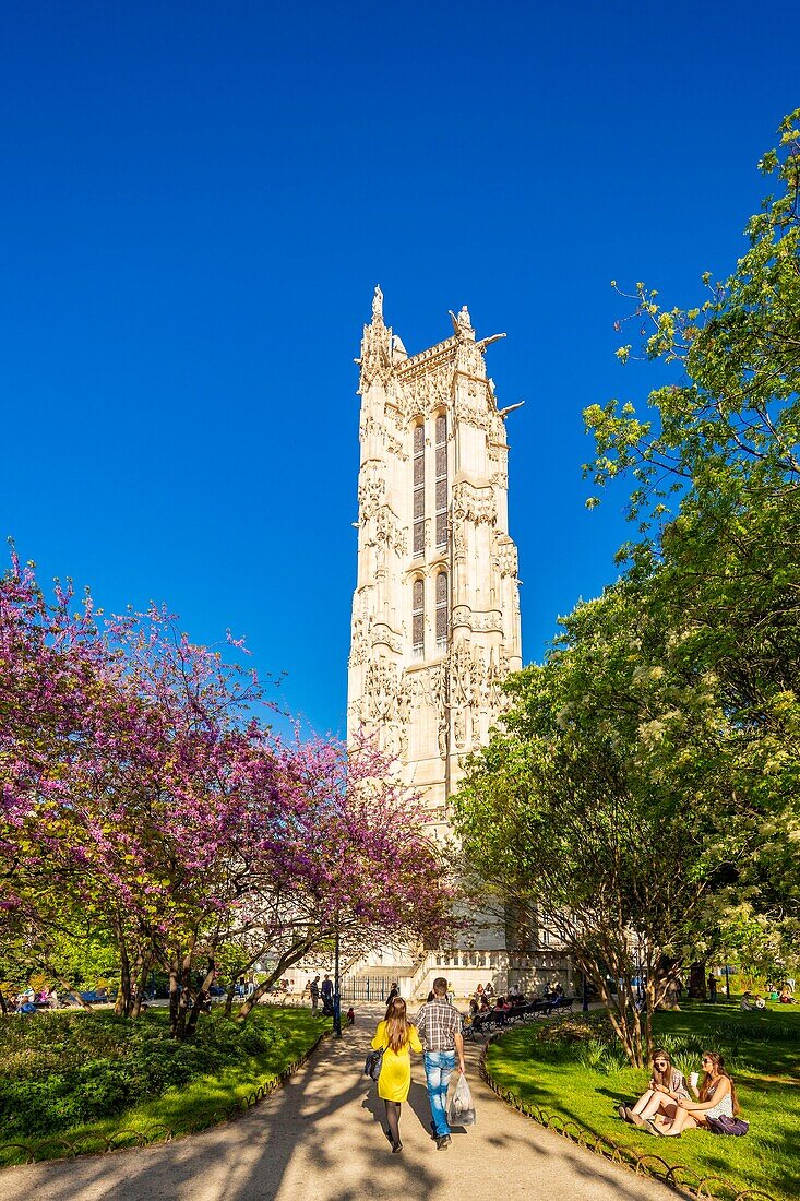 France,Paris,the Saint Jacques Tower