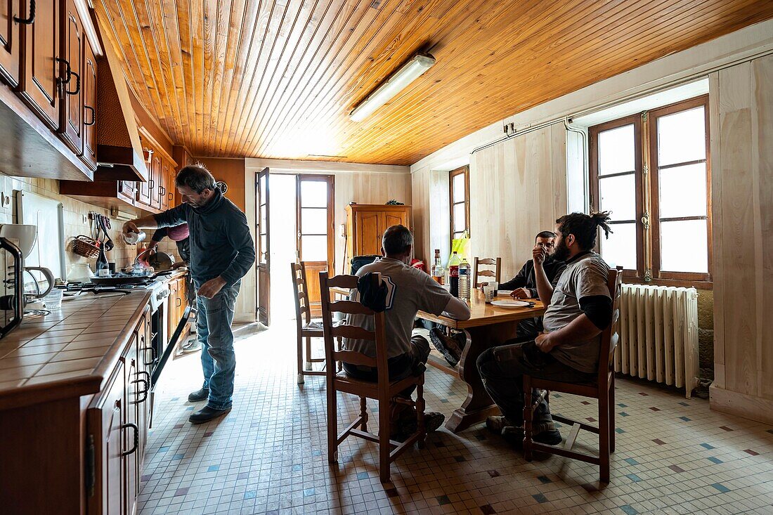 Frankreich,Gironde,Verdon sur Mer,Felsplateau von Cordouan,Leuchtturm von Cordouan,von der UNESCO zum Weltkulturerbe erklärt,die Küche