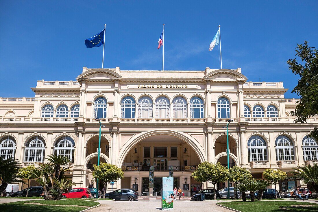 Frankreich,Alpes-Maritimes,Menton,Biovès Garten,Palast von Europa