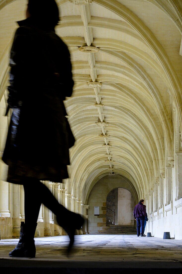 Frankreich,Maine et Loire,Fontevraud l'Abbaye,Loire-Tal als Weltkulturerbe der UNESCO gelistet,Abtei von Fontevraud,aus dem 12-17 Jahrhundert,Kreuzgang Ste Mary oder Großer Kreuzgang