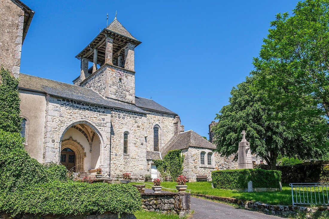 France,Aveyron,Soulages Bonneval,Sainte Anne church