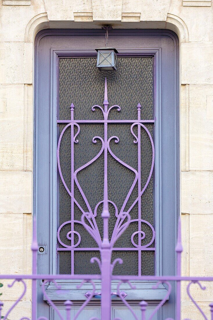 Frankreich,Meurthe et Moselle,Nancy,Tür eines Hauses im Jugendstil