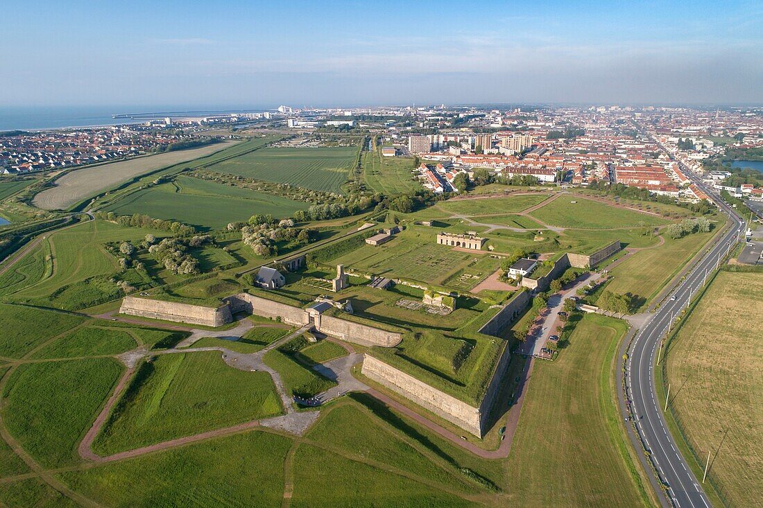 Frankreich,Pas-de-Calais,Calais,Fort Nieulay (Luftaufnahme)