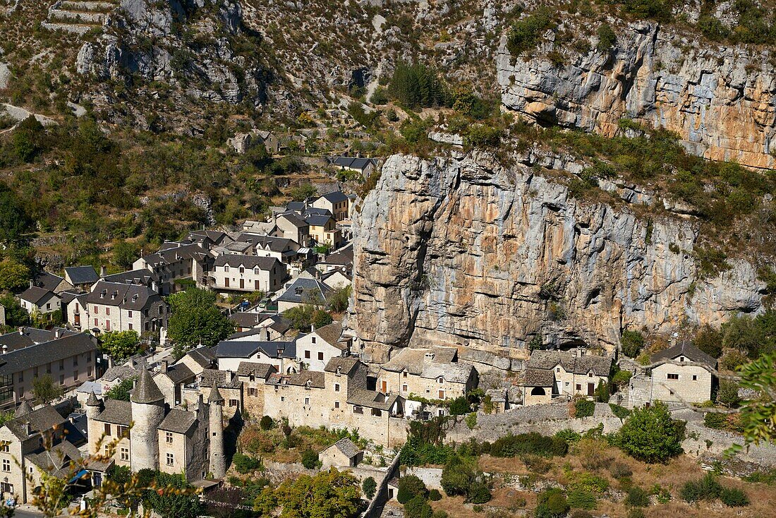 France,Lozere,La Malene,Cevennes National Park,Gorges du Tarn,the village of Malene